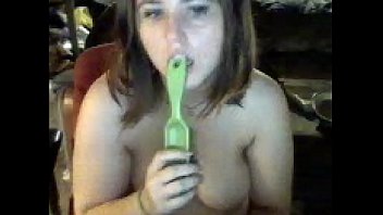 caught with brush on web cam