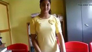 School Girl Showing Her Body In StaffRoom