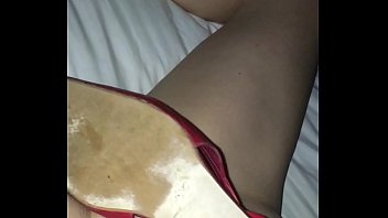 Sexy Amateur Wife Masturbating with Zara shoe
