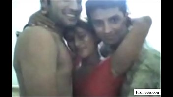young girl having fun with two boy friends for part 2 go to proneen.com